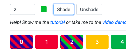 shading button visual example